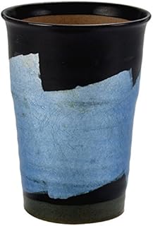 九谷焼 釉裏銀彩 えくぼビアカップ 銀彩 青 NB-102 九谷焼 釉裏銀彩 えくぼビアカップ 銀彩 青 NB-102